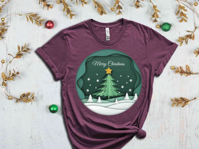 Christmas Tree T-Shirt, Merry Christmas Shirt, Xmas Apparel, Christmas Party Outfits, Christmas Gift Ideas, Christmas Spirit, Christmas Tees 6