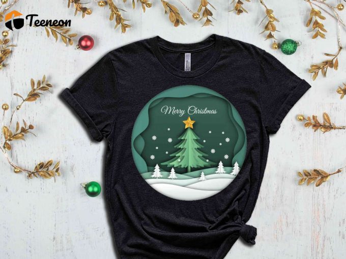 Christmas Tree T-Shirt, Merry Christmas Shirt, Xmas Apparel, Christmas Party Outfits, Christmas Gift Ideas, Christmas Spirit, Christmas Tees 1