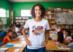 Coffee Teach Repeal T-shirt: Perfect Teacher Life Shirt & Gift for Best Teacher Cute & Good Vibes Teach Shirt Teachers Day Gift