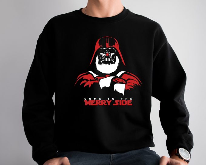 Mandalorian Xmas Shirt: Come To The Merry Side With Santalorian Disney &Amp; Star Wars Christmas Tee 3