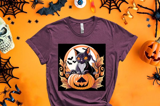 Cool Halloween Shirt, Halloween Cat Shirt, Happy Halloween Shirt, Funny Halloween Shirt, Halloween Shirt, Halloween Squad 7