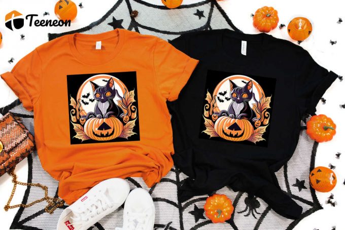 Cool Halloween Shirt, Halloween Cat Shirt, Happy Halloween Shirt, Funny Halloween Shirt, Halloween Shirt, Halloween Squad 1