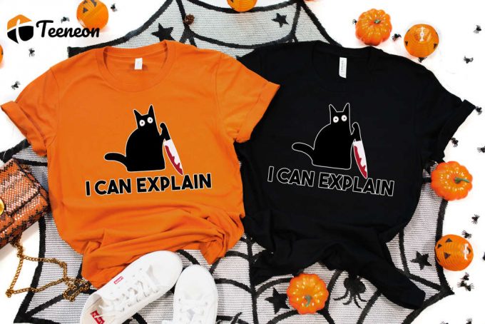 Cool Halloween Shirt, Halloween Cat Shirt, Murder Shirt, Happy Halloween Shirt, Funny Halloween Shirt, Halloween Shirt 1