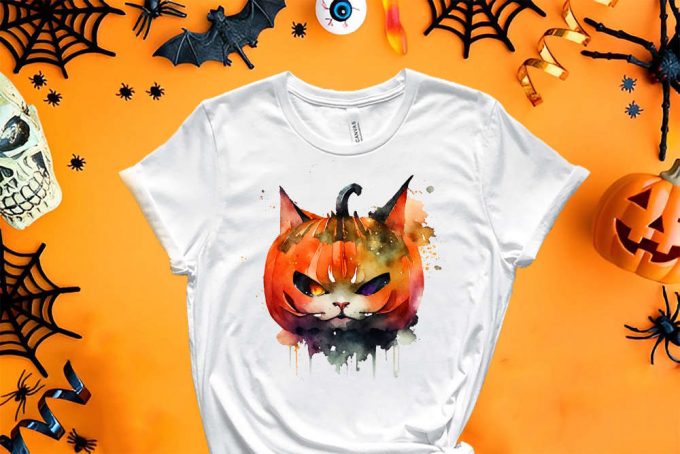 Cool Halloween Shirt, Halloween Cat Shirt, Pumpkin Cat Shirt, Happy Halloween Shirt, Funny Halloween Shirt, Halloween Shirt, Halloween Squad 4