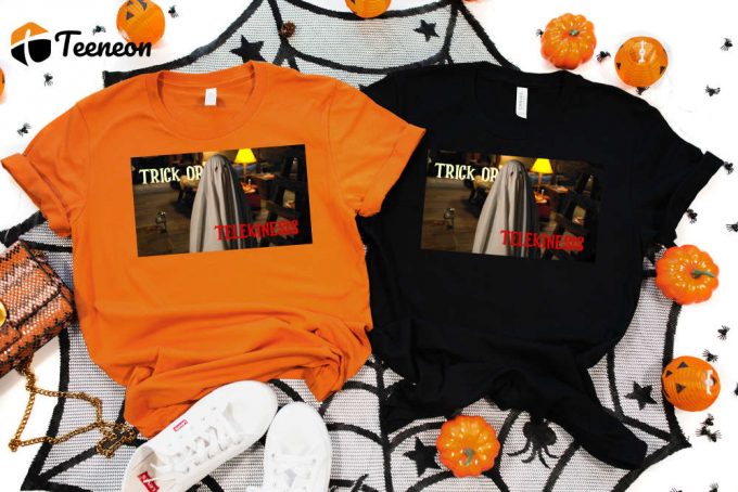 Cool Halloween Shirt, Trick Or Telekinesis, Ghost Shirt, Happy Halloween Shirt, Funny Halloween Shirt, Halloween Shirt, Halloween Squad 1