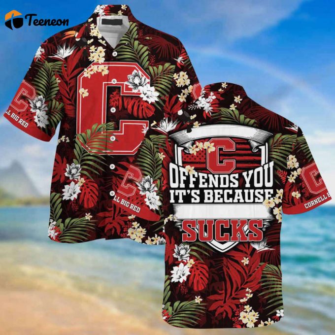 Cornell Big Red Hawaii Shirt, Best Gift For Men And Women 1