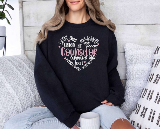 Express Your Passion With Counselor T-Shirt Heart Shirt And Love Shirt Teacher Squad Shirts For School Motivational And Special Education Apparel 3