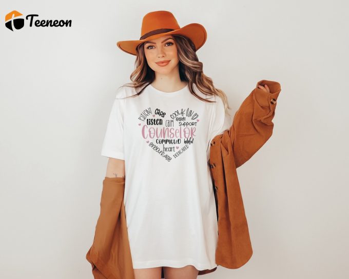 Express Your Passion With Counselor T-Shirt Heart Shirt And Love Shirt Teacher Squad Shirts For School Motivational And Special Education Apparel 1