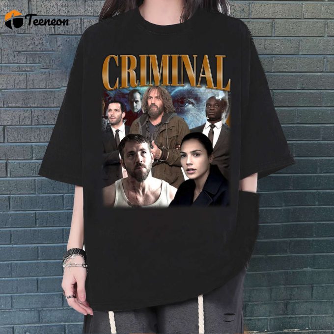 Criminal T-Shirt, Criminal Shirt, Criminal Tees, Unisex T-Shirt, Hip Hop Graphic, Trendy T-Shirt, Retro T-Shirt, Unisex Shirt, Gifts For Men 1