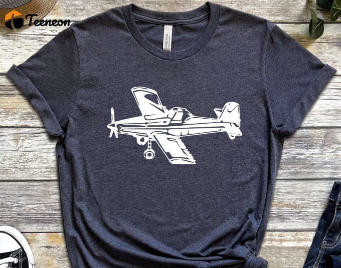 Crop Duster Shirt, Prop Airplane Tee, Farming Aircraft T-Shirt, Prop Airplane Shirt, Airplane Shirt, Airplane Birthday, Prop Plane Shirt 1