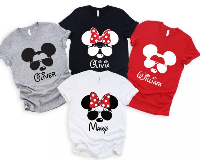 Custom Disney Family Vacation Shirt - Personalized Mickey And Minnie Trip Tee 3