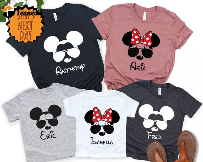 Custom Disney Family Vacation Shirt - Personalized Mickey And Minnie Trip Tee 1