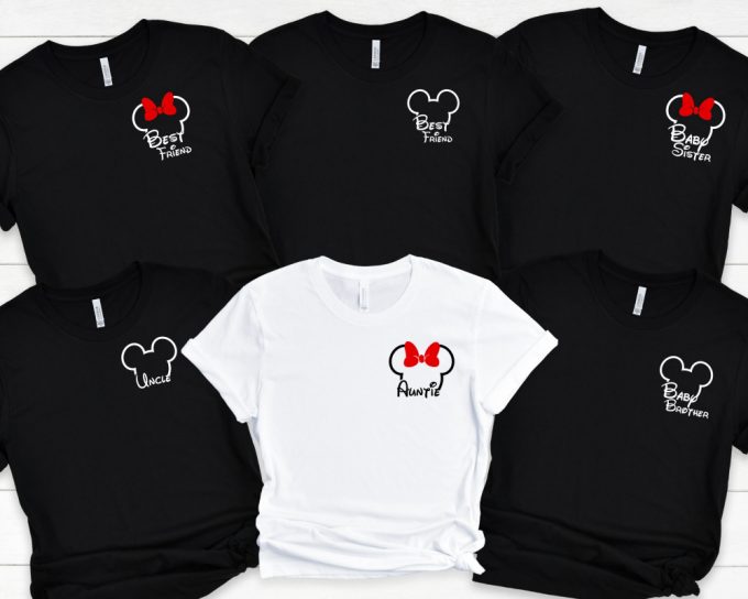 Personalized Disney Family Vacation Shirts - Mickey &Amp; Minnie Pocket Tee 2