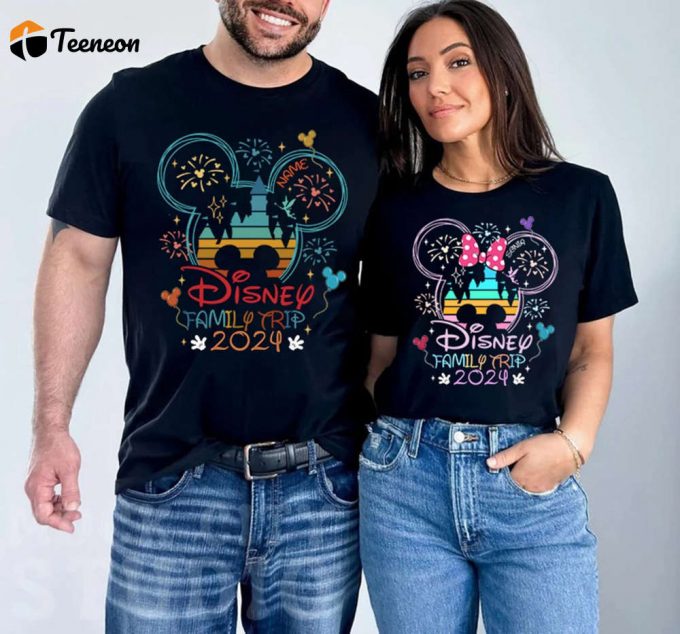 Personalized Disneyland 2024 Family Vacation Shirt Disneyworld Trip Outfit 1