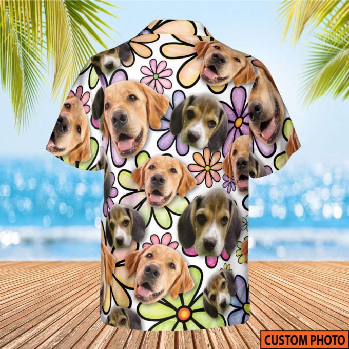 Custom Dog Hawaiian Shirt And Short With Pet Face, Hawaiian Shirt, Honeymoon Gift, Anniversary Wedding Gift, Pet Lover Birthday 2
