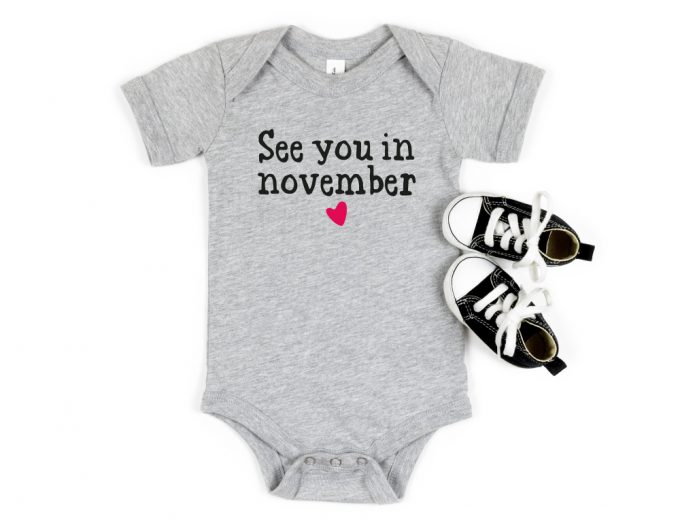 Custom See You In December Onesie - Perfect For New Baby Reveal &Amp; Pregnancy Announcements To Parents &Amp; Grandparents 2