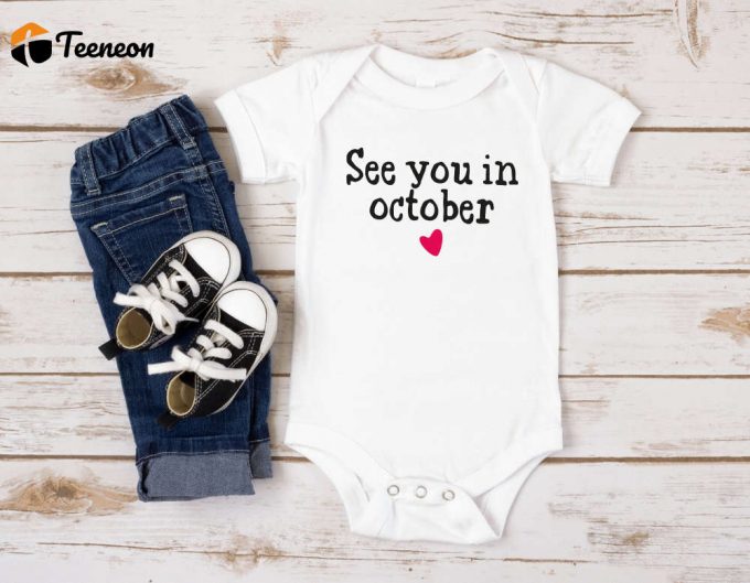 Custom See You In December Onesie - Perfect For New Baby Reveal &Amp;Amp; Pregnancy Announcements To Parents &Amp;Amp; Grandparents 1