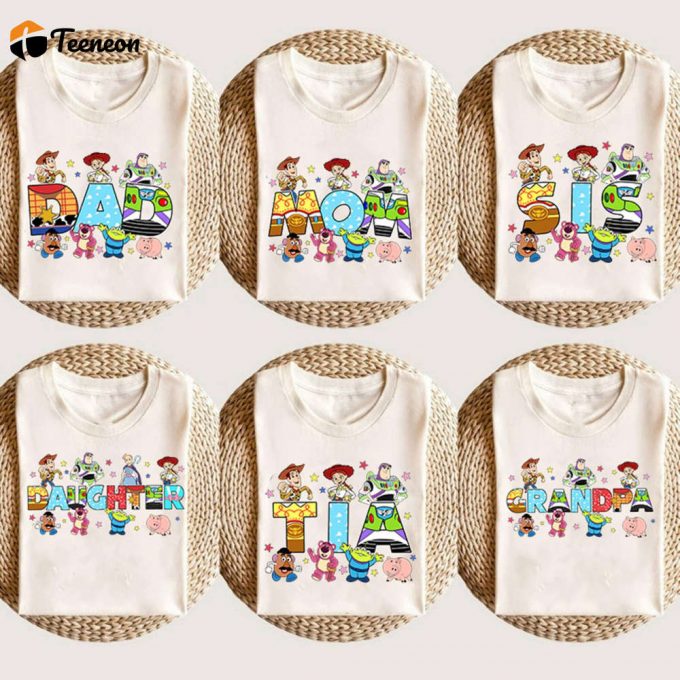 Personalized Toy Story Birthday Shirt Custom Name Woody Buzz Lightyear Shirt Toy Story Dad Mom Tee 1