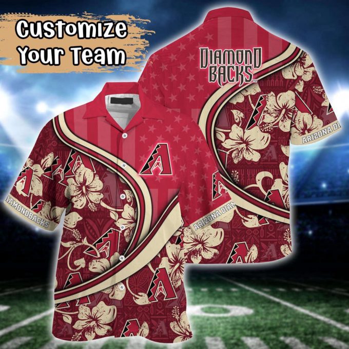 Customized Mlb Arizona Diamondbacks Hawaiian Shirt Harmony Hues For Fans 2