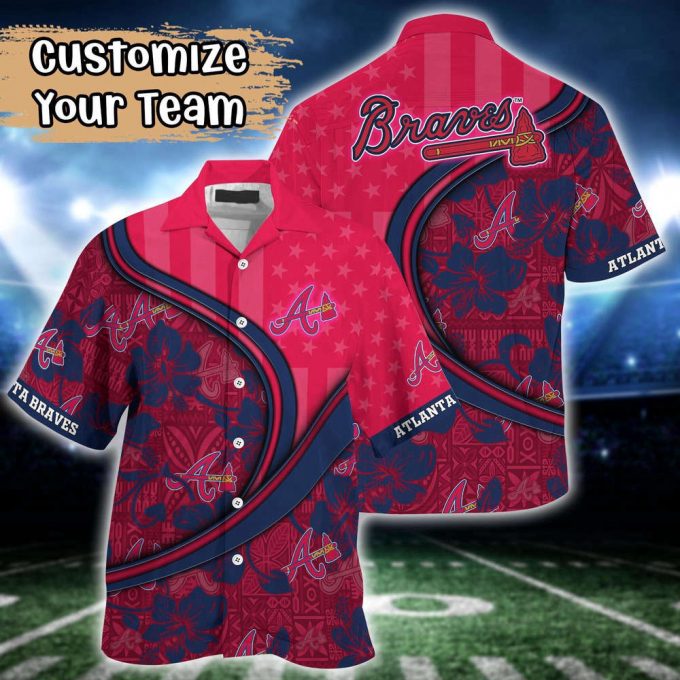 Customized Mlb Atlanta Braves Hawaiian Shirt Harmony Hues For Fans 2