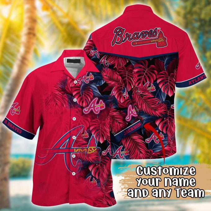 Customized Mlb Atlanta Braves Hawaiian Shirt Radiant Rhythms For Fans