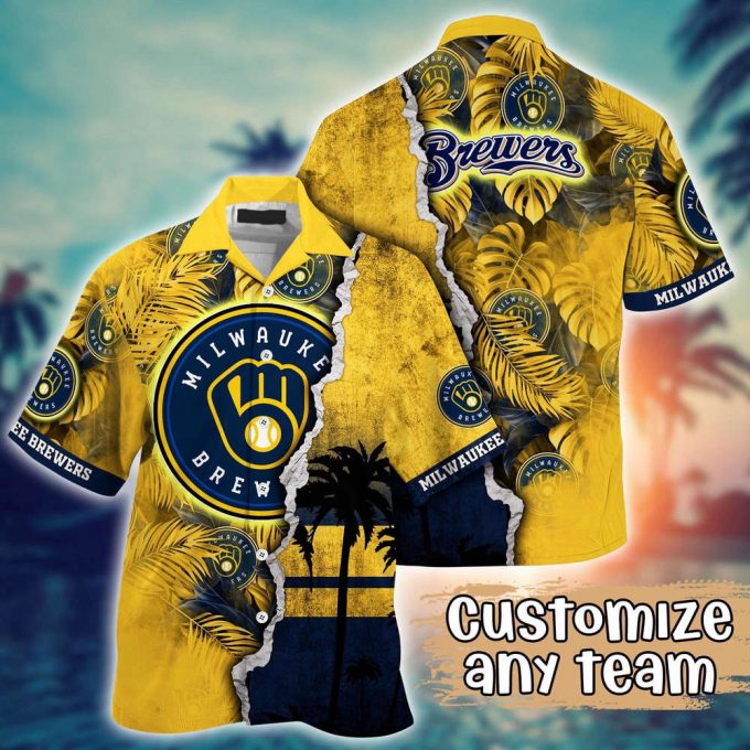 Customized Mlb Milwaukee Brewers Hawaiian Shirt Champion Chic Couture For Fans 2