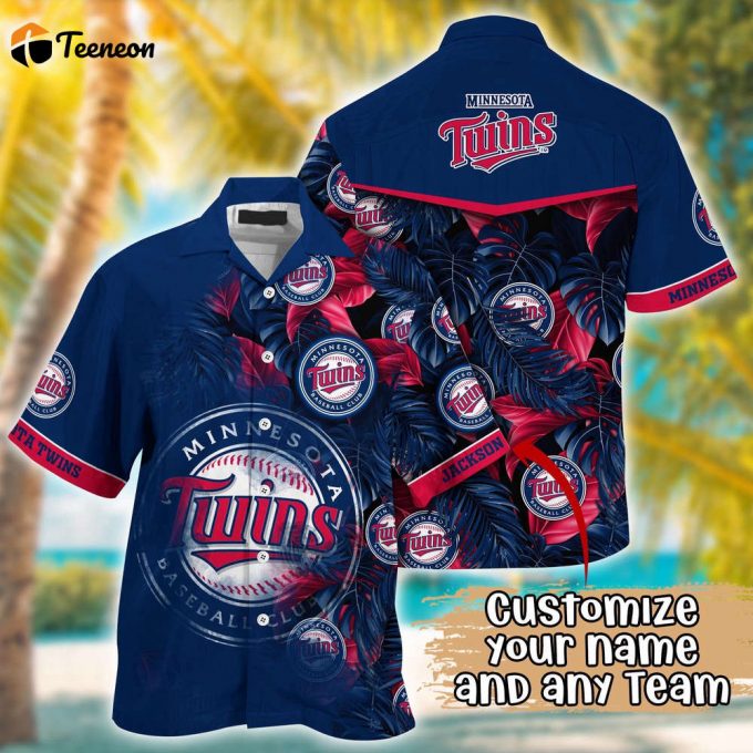 Customized Mlb Minnesota Twins Hawaiian Shirt Radiant Rhythms For Fans 1