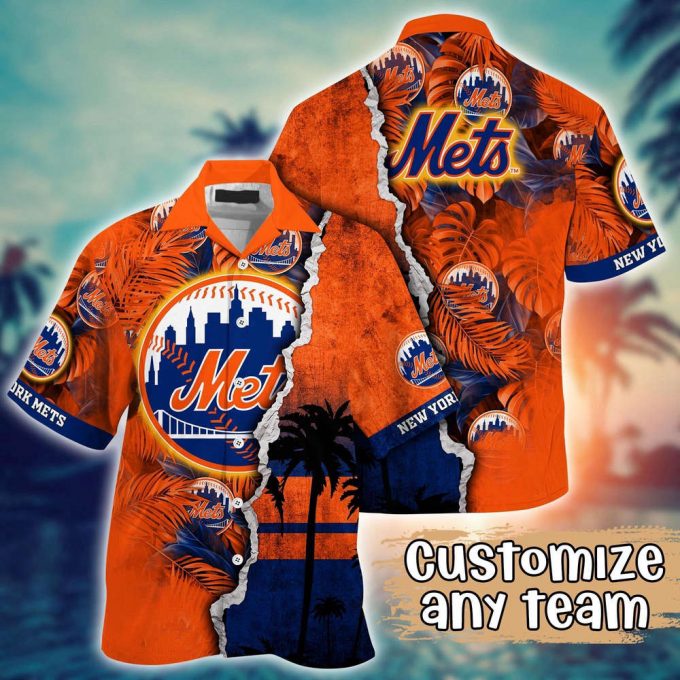 Customized Mlb New York Mets Hawaiian Shirt Champion Chic Couture For Fans 2