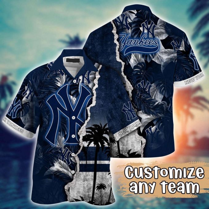 Customized Mlb New York Yankees Hawaiian Shirt Champion Chic Couture For Fans 2