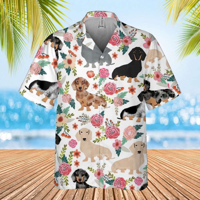 Dachshunds Dog Hawaiian Floral Shirt, Summer Dog Hawaiian Shirt, Dachshund Hawaiian Shirts For Family, Aloha Hawaiian, Dachshund Hawaiian 2