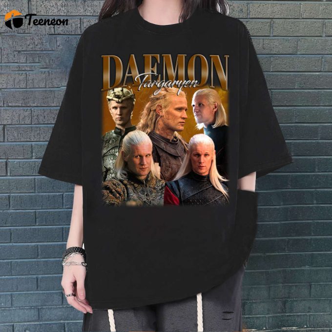 Daemon Targaryen T-Shirt, Daemon Targaryen Shirt, Daemon Targaryen Tees, Hip Hop Graphic, Trendy T-Shirt, Retro T-Shirt, Unisex Shirt 1