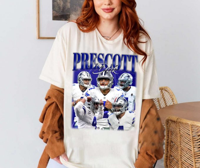 Dak Prescott T-Shirt, Dak Prescott Shirt, Dak Prescott Tees, Hip Hop Graphic, Unisex Shirt, Bootleg Retro 90'S Fans, Trendy Shirt 2