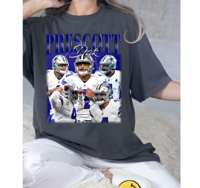 Dak Prescott T-Shirt, Dak Prescott Shirt, Dak Prescott Tees, Hip Hop Graphic, Unisex Shirt, Bootleg Retro 90'S Fans, Trendy Shirt 3