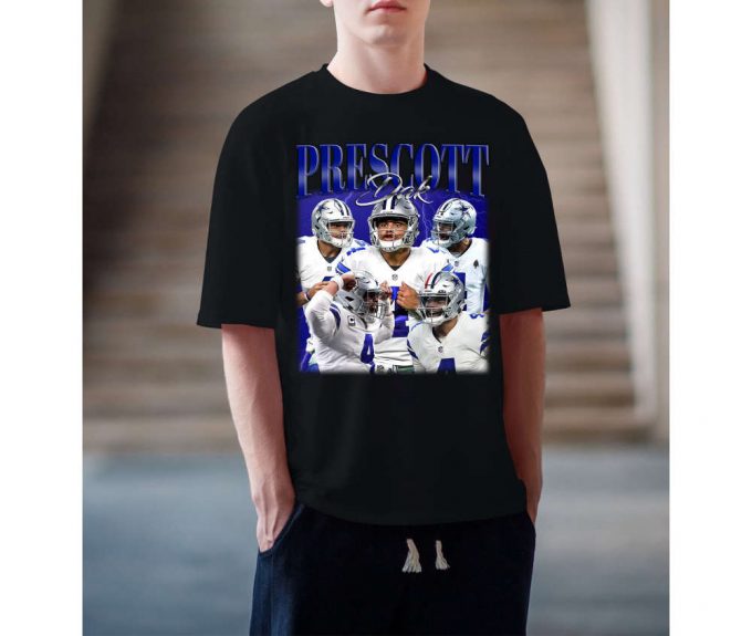 Dak Prescott T-Shirt, Dak Prescott Shirt, Dak Prescott Tees, Hip Hop Graphic, Unisex Shirt, Bootleg Retro 90'S Fans, Trendy Shirt 4