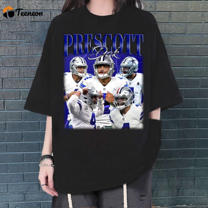 Dak Prescott T-Shirt, Dak Prescott Shirt, Dak Prescott Tees, Hip Hop Graphic, Unisex Shirt, Bootleg Retro 90'S Fans, Trendy Shirt 1