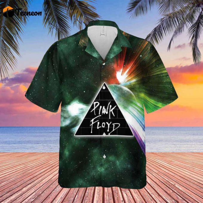 Dark Side Of Moon Galaxy Green Hawaiian Pink Floyd Shirt Gift For Men Women 1
