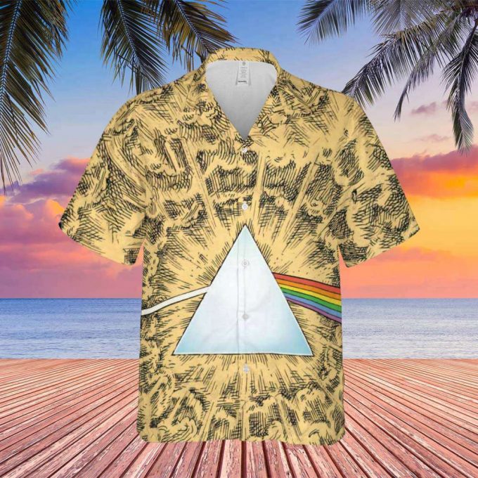 Dark Side Of The Moon Cartoon Style Hawaiian Pink Floyd Shirt Gift For Men Women 3