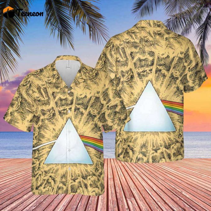 Dark Side Of The Moon Cartoon Style Hawaiian Pink Floyd Shirt Gift For Men Women 1
