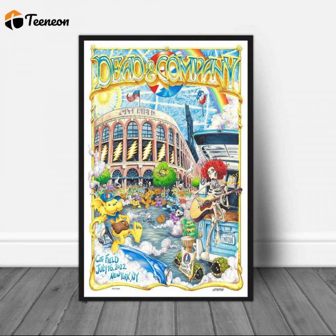 Dead And Company Citi Field Poster For Home Decor Gift, Dead And Company New York City Poster For Home Decor Gift 1