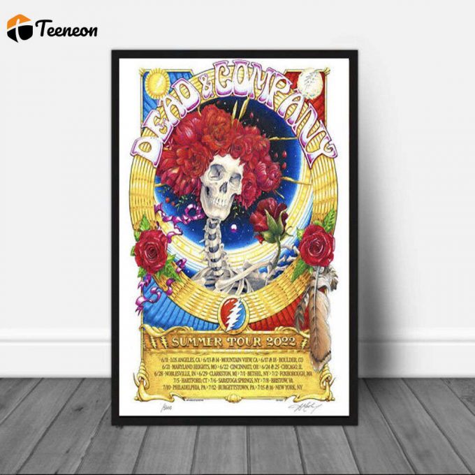 Dead And Company Dodger Stadium Poster For Home Decor Gift 1