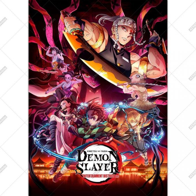 Demon Slayer Entertainment District Arc Official Anime Poster For Home Decor Gift Wall Art Print 3