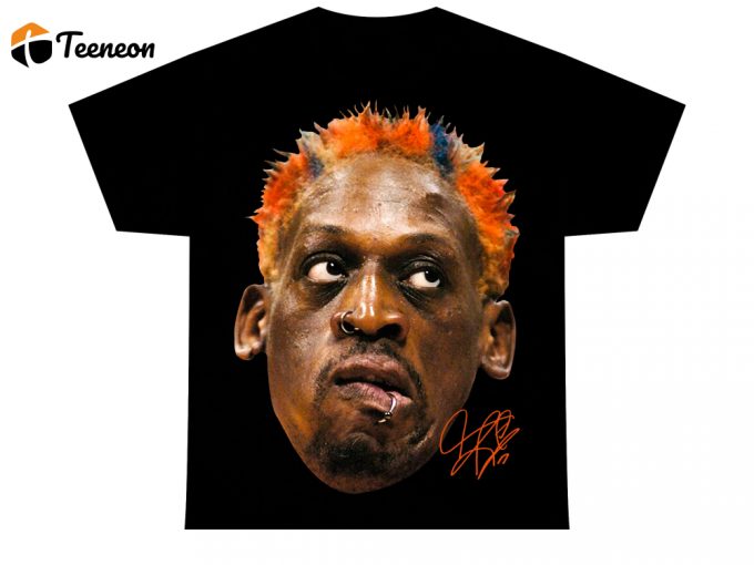 Dennis Rodman T-Shirt | Rare Black Homage Vintage Rap Tee Hip Hop Style 1