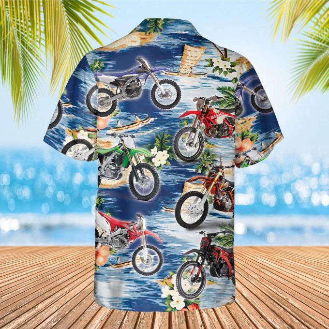 Dirt Bike Hawaiian Shirt, Soft Hawaii Shirt, Motocross Lover Hawaii Beach Retro, Hawaiian Aloha Shirt, Hawaii Shirt For Men And Women 2