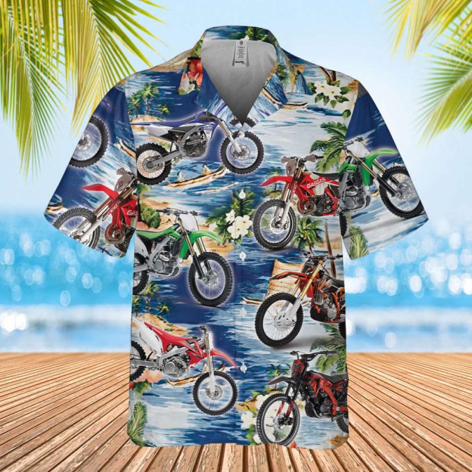 Dirt Bike Hawaiian Shirt, Soft Hawaii Shirt, Motocross Lover Hawaii Beach Retro, Hawaiian Aloha Shirt, Hawaii Shirt For Men And Women 3