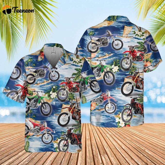 Dirt Bike Hawaiian Shirt, Soft Hawaii Shirt, Motocross Lover Hawaii Beach Retro, Hawaiian Aloha Shirt, Hawaii Shirt For Men And Women 1