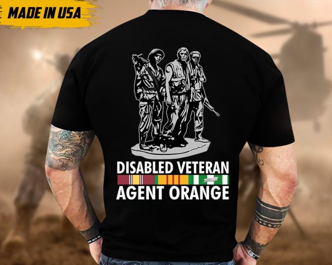 Disable Veteran Agent Orange Vietnam War Shirt, Vietnam Vet Unisex Shirt, Veteran Gifts Idea For Dad Grandpa, Agent Oragent Veteran 2