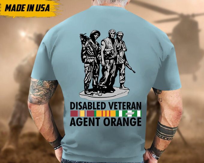 Disable Veteran Agent Orange Vietnam War Shirt, Vietnam Vet Unisex Shirt, Veteran Gifts Idea For Dad Grandpa, Agent Oragent Veteran 5