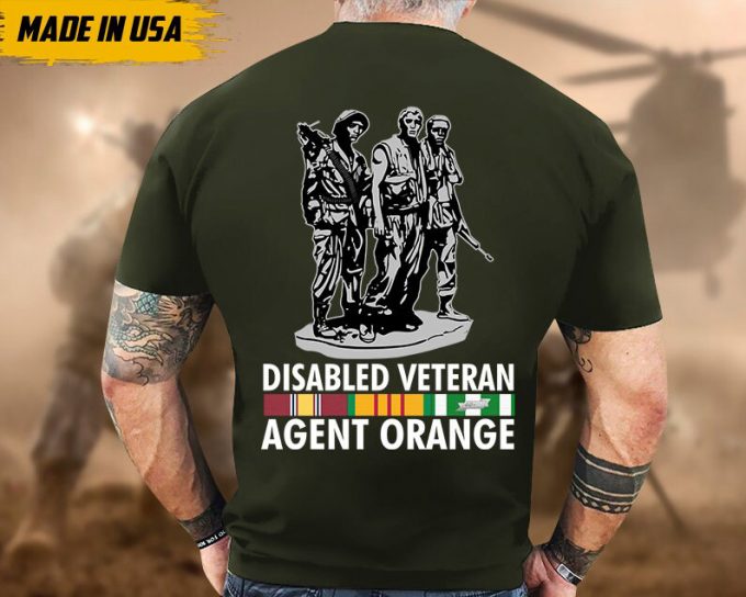 Disable Veteran Agent Orange Vietnam War Shirt, Vietnam Vet Unisex Shirt, Veteran Gifts Idea For Dad Grandpa, Agent Oragent Veteran 7