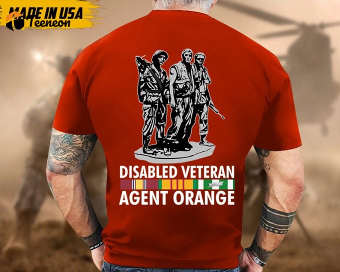 Disable Veteran Agent Orange Vietnam War Shirt, Vietnam Vet Unisex Shirt, Veteran Gifts Idea For Dad Grandpa, Agent Oragent Veteran 1