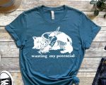 Disaster Cat Shirt, Cat Tee, Wasting My Potential Shirt, Funny Cat Shirt, Kitten Shirt, Cat Lover Shirt